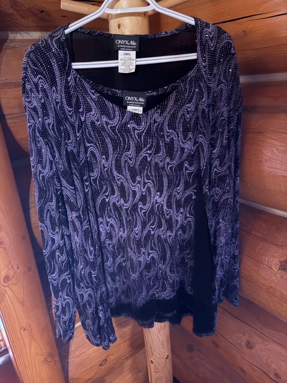 2 piece sequin jacket & tank 3x
